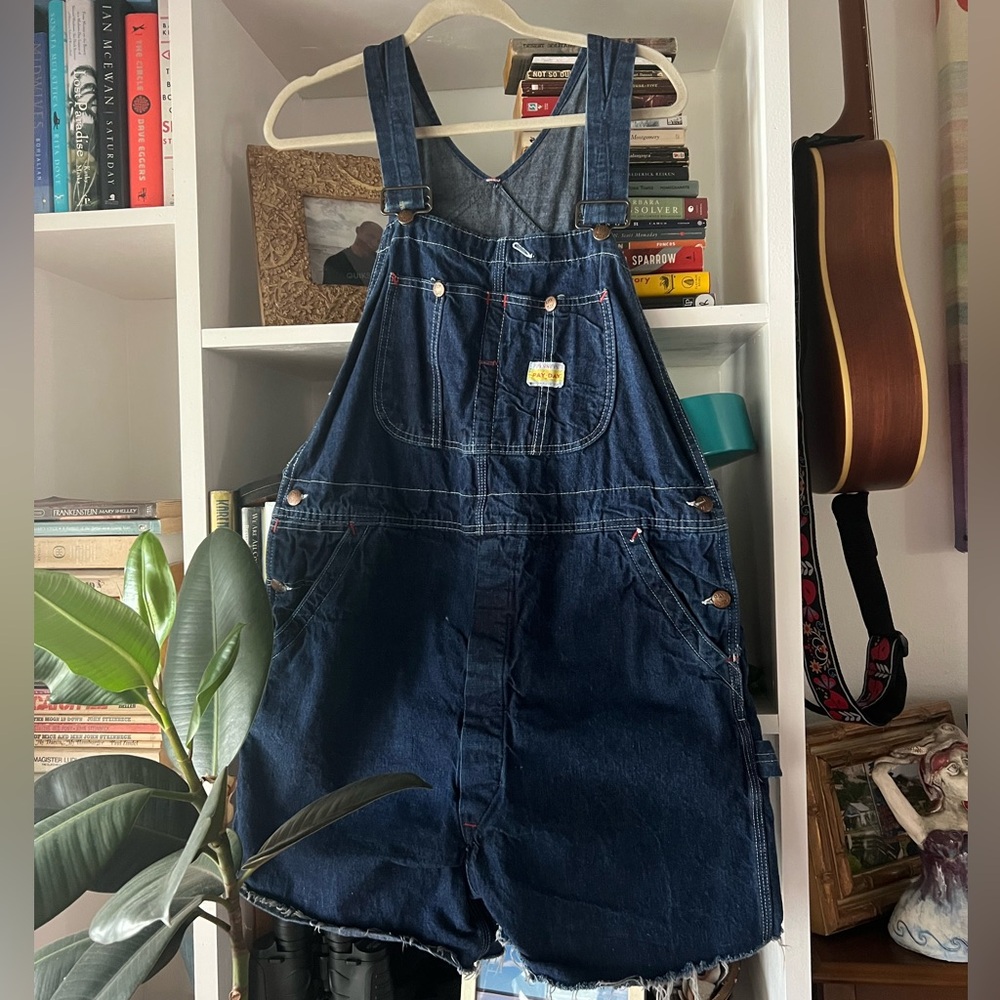 Vintage denim overalls cutoffs romper shortalls Payday JCPenney